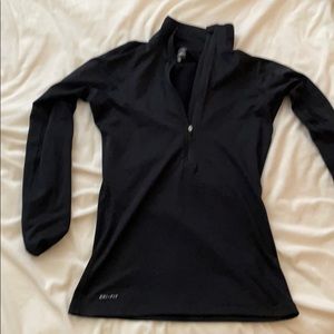 Nike half zip dri fit top